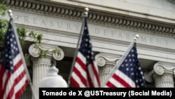 Vista del Departamento del Tesoro de los Estados Unidos. 