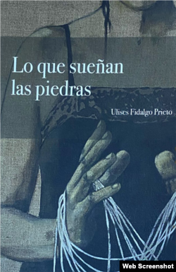 Captura de portada de "Lo que sueñan las piedras", de Ulises Fidalgo Prieto. (Diseño de Zoé Lewandowski, con pintura de Clara Joris)