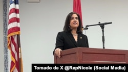 La representante estadounidense de origen cubano Nikole Malliotakis. 