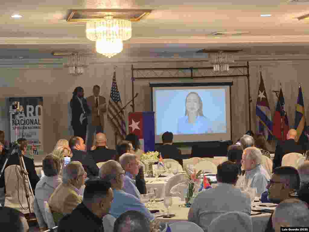 María Corina Machado participó este sábado en la Conferencia Internacional "Salvar a Cuba".
