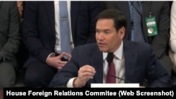 El Secretario de Estado de Estados Unidos, Marco Rubio, ante el Comité de Relaciones Exteriores de la Cámara de Representantes, en Washington, D.C., este 21 de mayo del 2025.